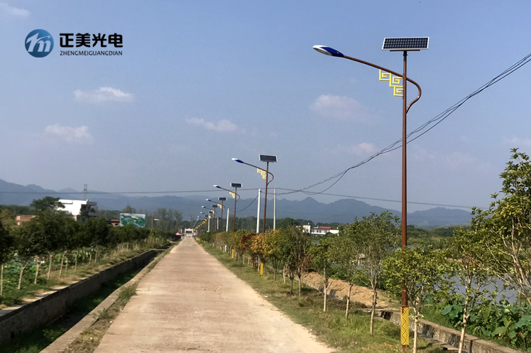 祁阳县观音滩镇新钢铁村路灯项目
